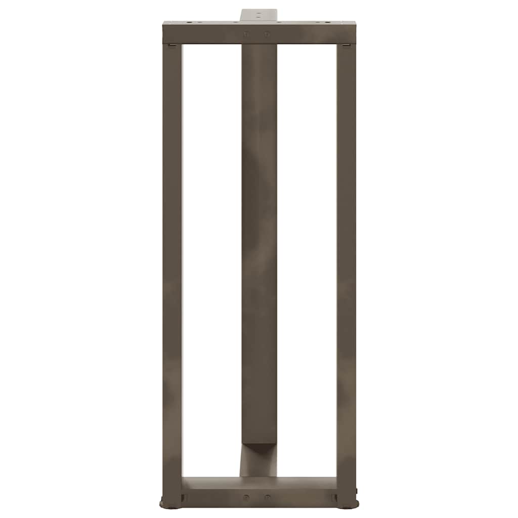 Noge za barski stol T-oblika 2 kom Crne 40x35x(100-101) cm Čelik