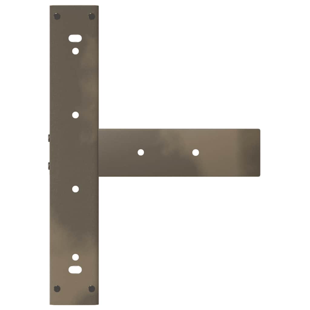 Noge za barski stol T-oblika 2 kom Crne 40x35x(100-101) cm Čelik