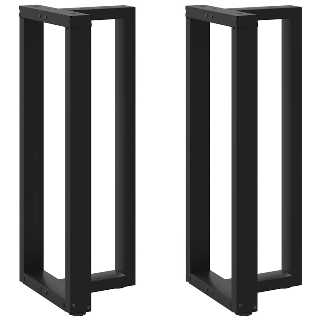 Noge za barski stol T-oblika 2 kom Crne 50x35x(100-101) cm Čelik