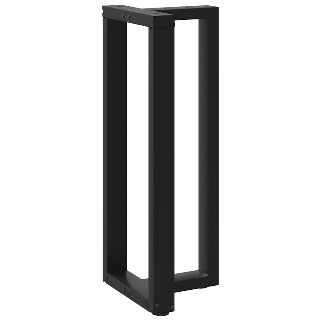 Noge za barski stol T-oblika 2 kom Crne 50x35x(100-101) cm Čelik