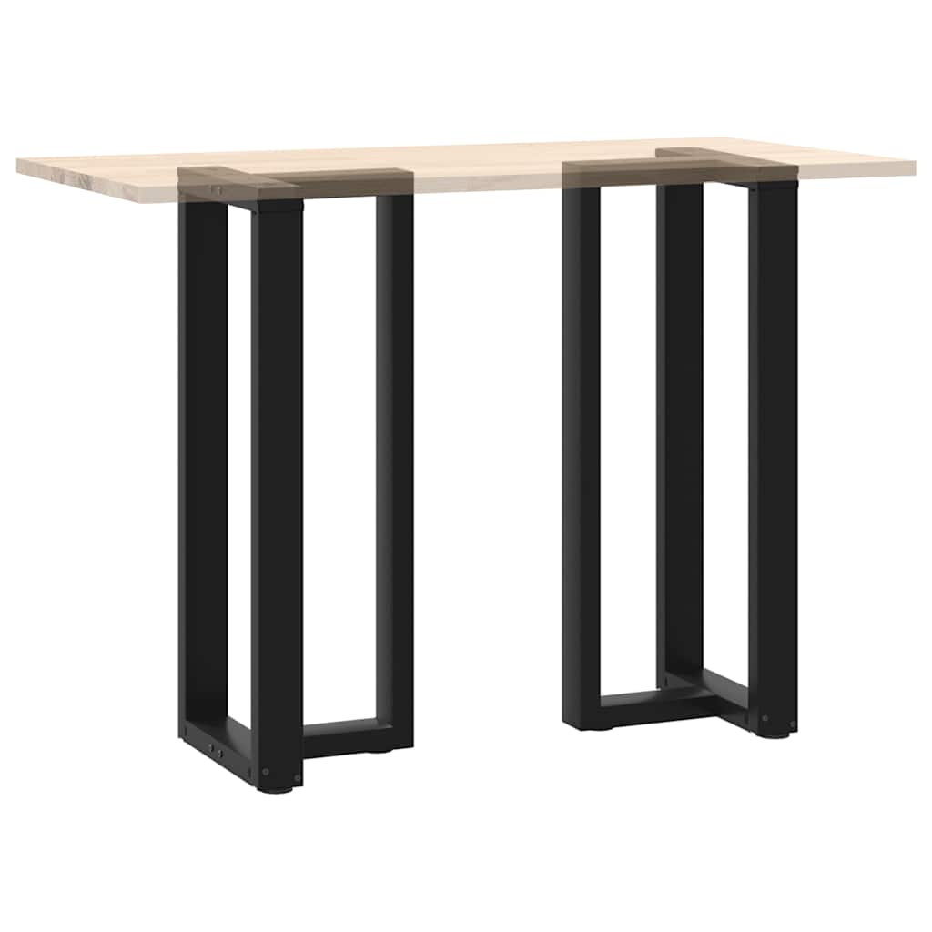 Noge za barski stol T-oblika 2 kom Crne 50x35x(100-101) cm Čelik
