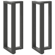 Noge za barski stol T-oblika 2 kom antracit 50x35x(100-101) cm čelik