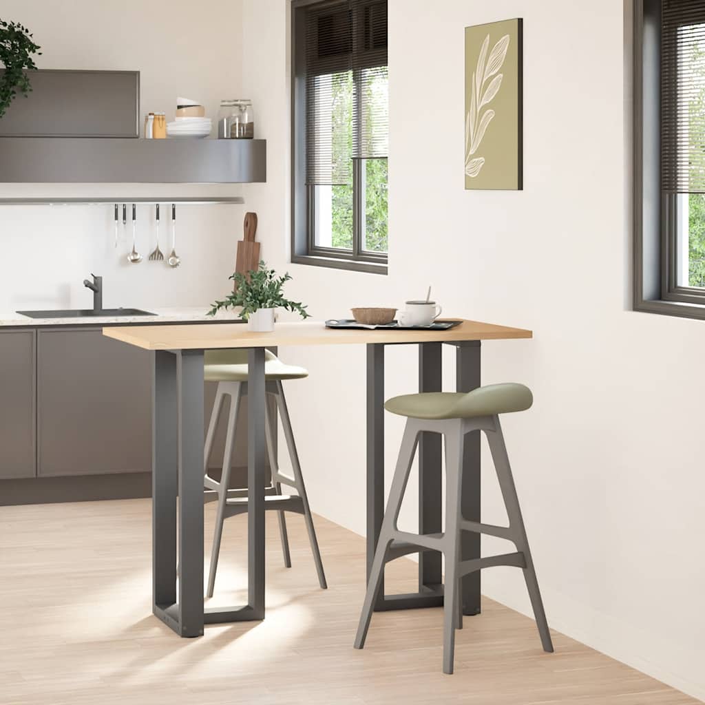 Noge za barski stol T-oblika 2 kom antracit 50x35x(100-101) cm čelik