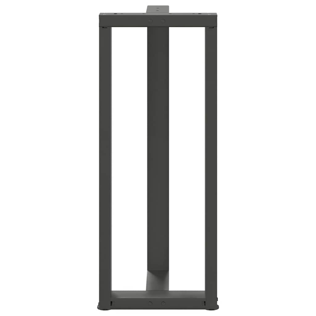 Noge za barski stol T-oblika 2 kom antracit 50x35x(100-101) cm čelik