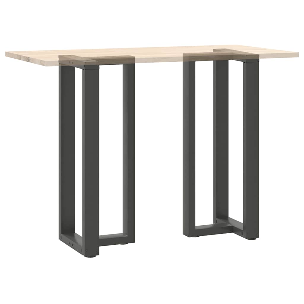 Noge za barski stol T-oblika 2 kom antracit 50x35x(100-101) cm čelik