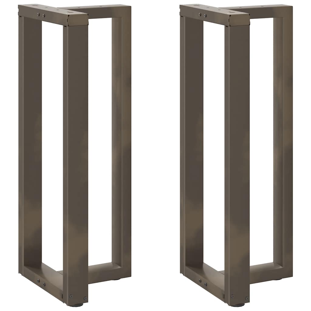 Noge za barski stol T-oblika 2 kom Crne 50x35x(100-101) cm Čelik