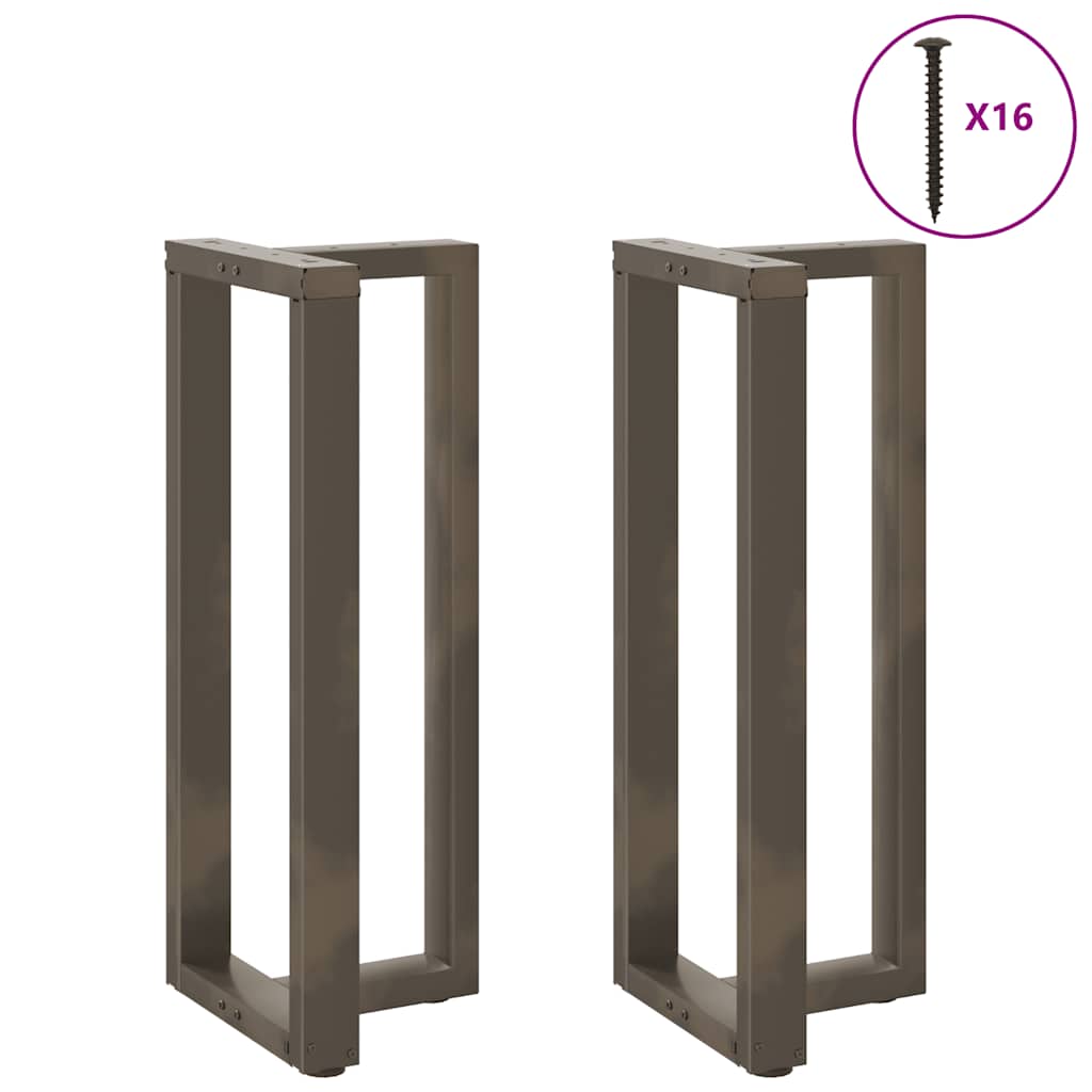 Noge za barski stol T-oblika 2 kom Crne 50x35x(100-101) cm Čelik