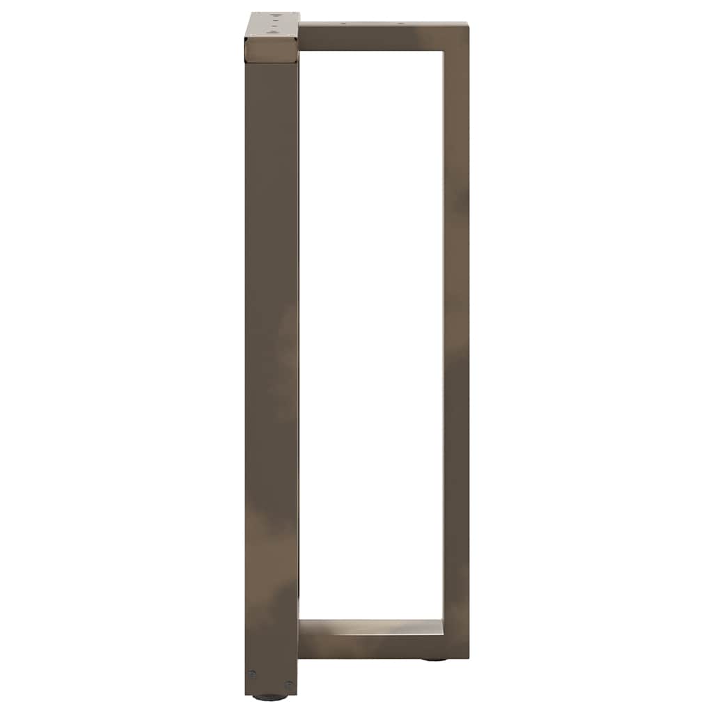 Noge za barski stol T-oblika 2 kom Crne 50x35x(100-101) cm Čelik