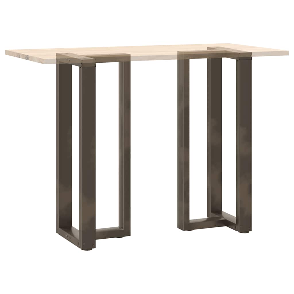 Noge za barski stol T-oblika 2 kom Crne 50x35x(100-101) cm Čelik