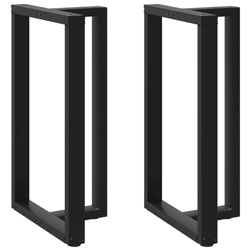 Noge za barski stol T-oblika 2 kom Crne 60x35x(100-101) cm Čelik