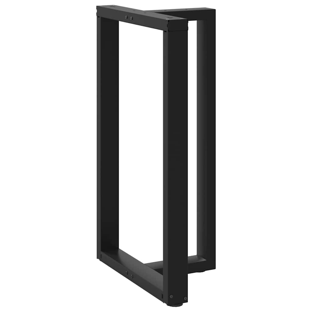 Noge za barski stol T-oblika 2 kom Crne 60x35x(100-101) cm Čelik