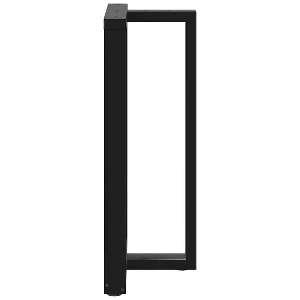 Noge za barski stol T-oblika 2 kom Crne 60x35x(100-101) cm Čelik