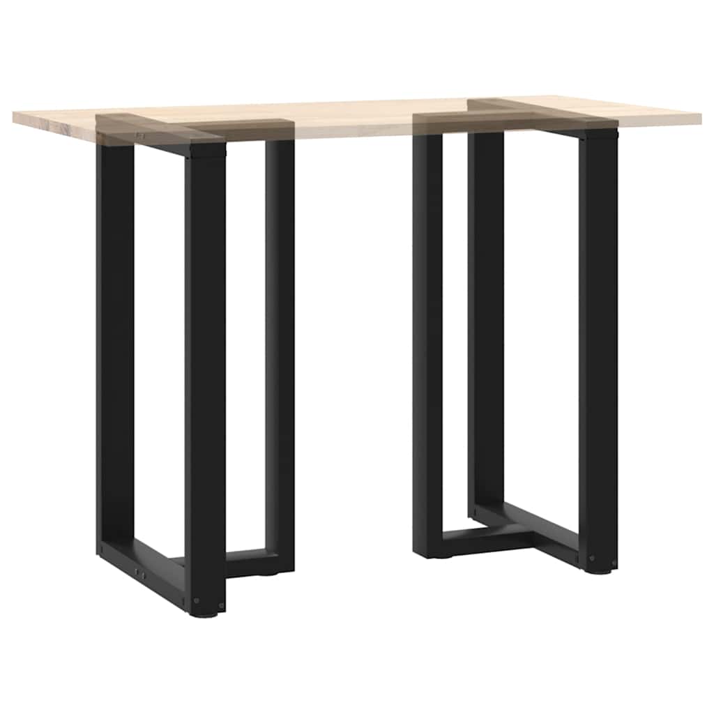 Noge za barski stol T-oblika 2 kom Crne 60x35x(100-101) cm Čelik