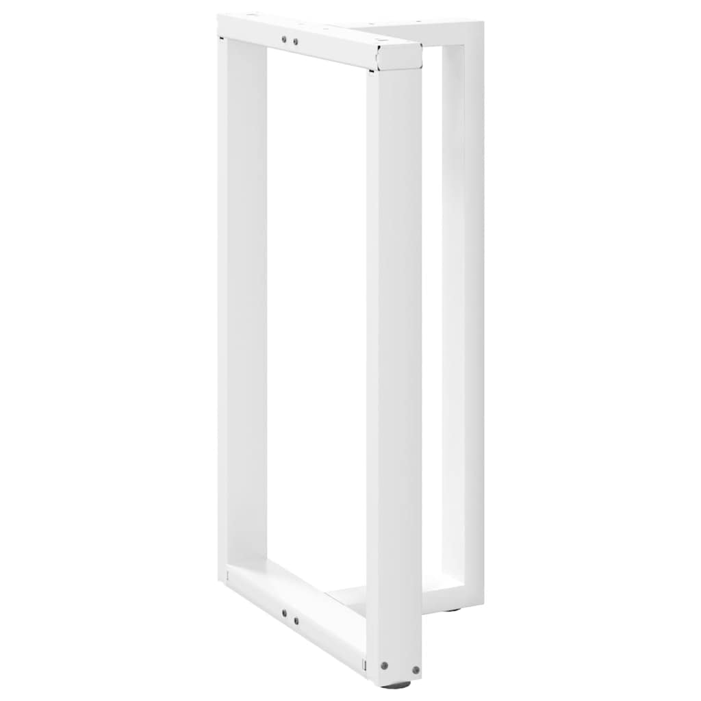 Noge za barski stol T-oblika 2 kom Bijele 60x35x(100-101) cm Čelik