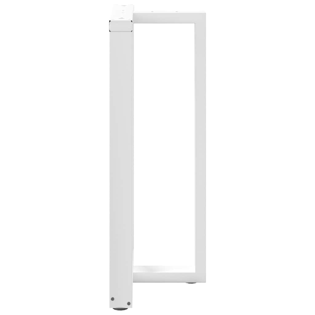 Noge za barski stol T-oblika 2 kom Bijele 60x35x(100-101) cm Čelik