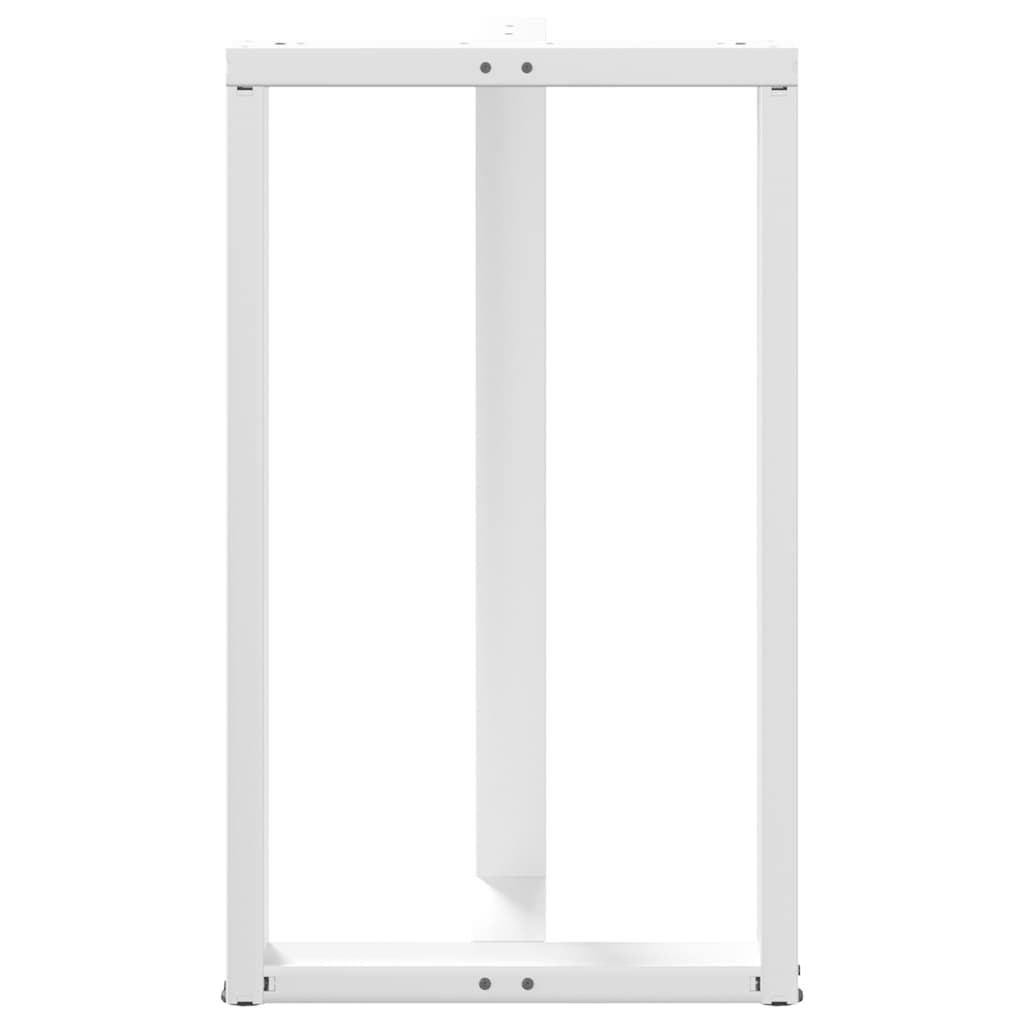 Noge za barski stol T-oblika 2 kom Bijele 60x35x(100-101) cm Čelik