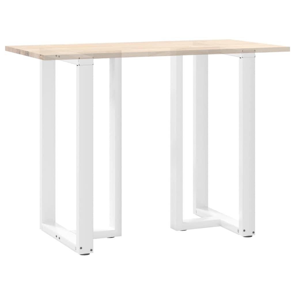 Noge za barski stol T-oblika 2 kom Bijele 60x35x(100-101) cm Čelik