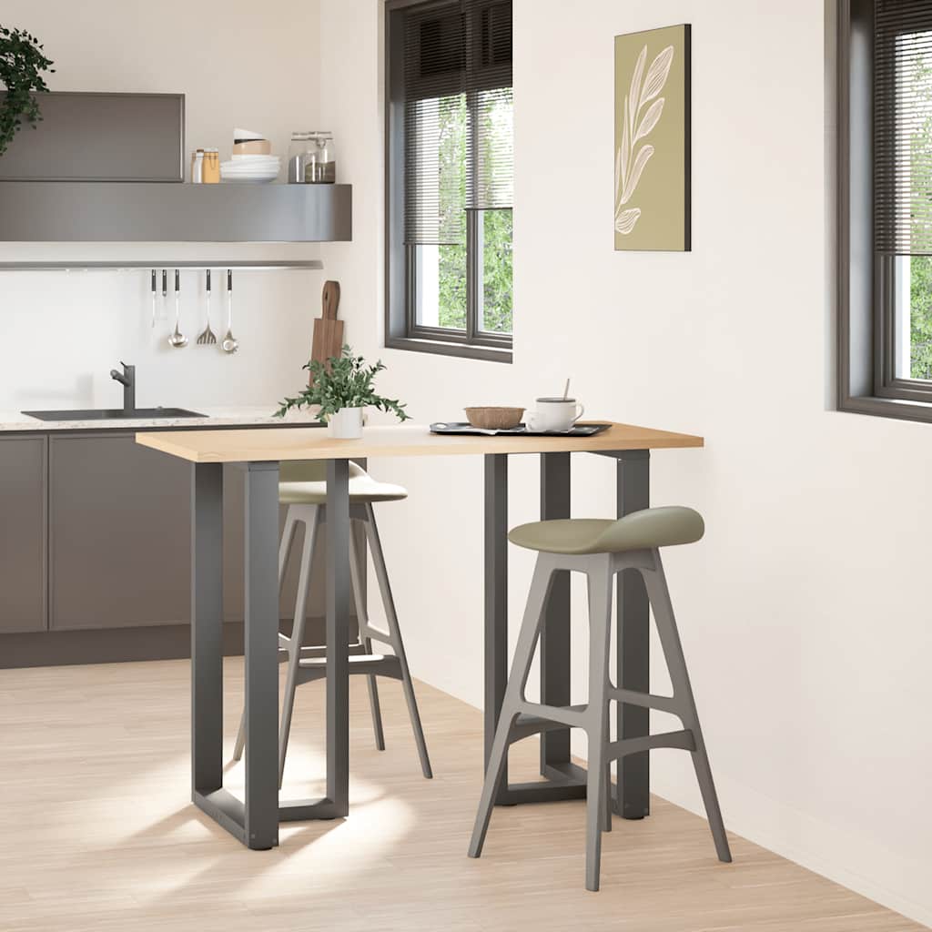 Noge za barski stol T-oblika 2 kom antracit 60x35x(100-101) cm čelik
