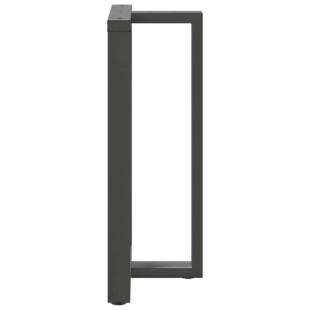 Noge za barski stol T-oblika 2 kom antracit 60x35x(100-101) cm čelik