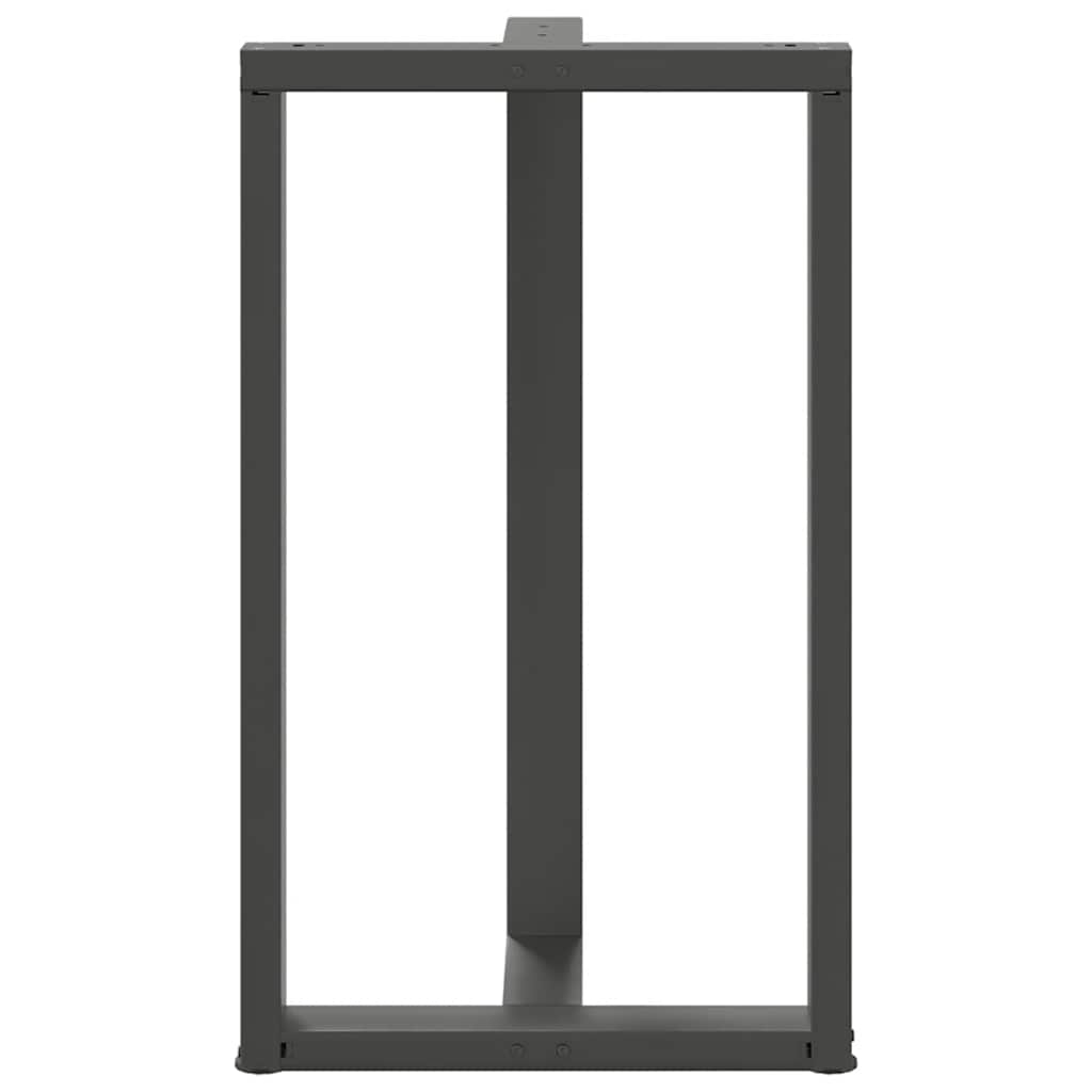 Noge za barski stol T-oblika 2 kom antracit 60x35x(100-101) cm čelik