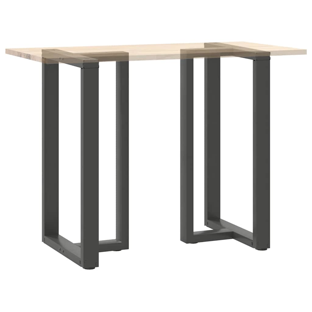 Noge za barski stol T-oblika 2 kom antracit 60x35x(100-101) cm čelik