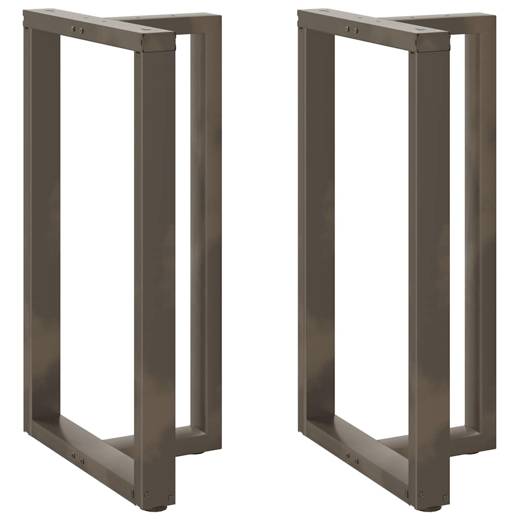 Noge za barski stol T-oblika 2 kom Crne 60x35x(100-101) cm Čelik