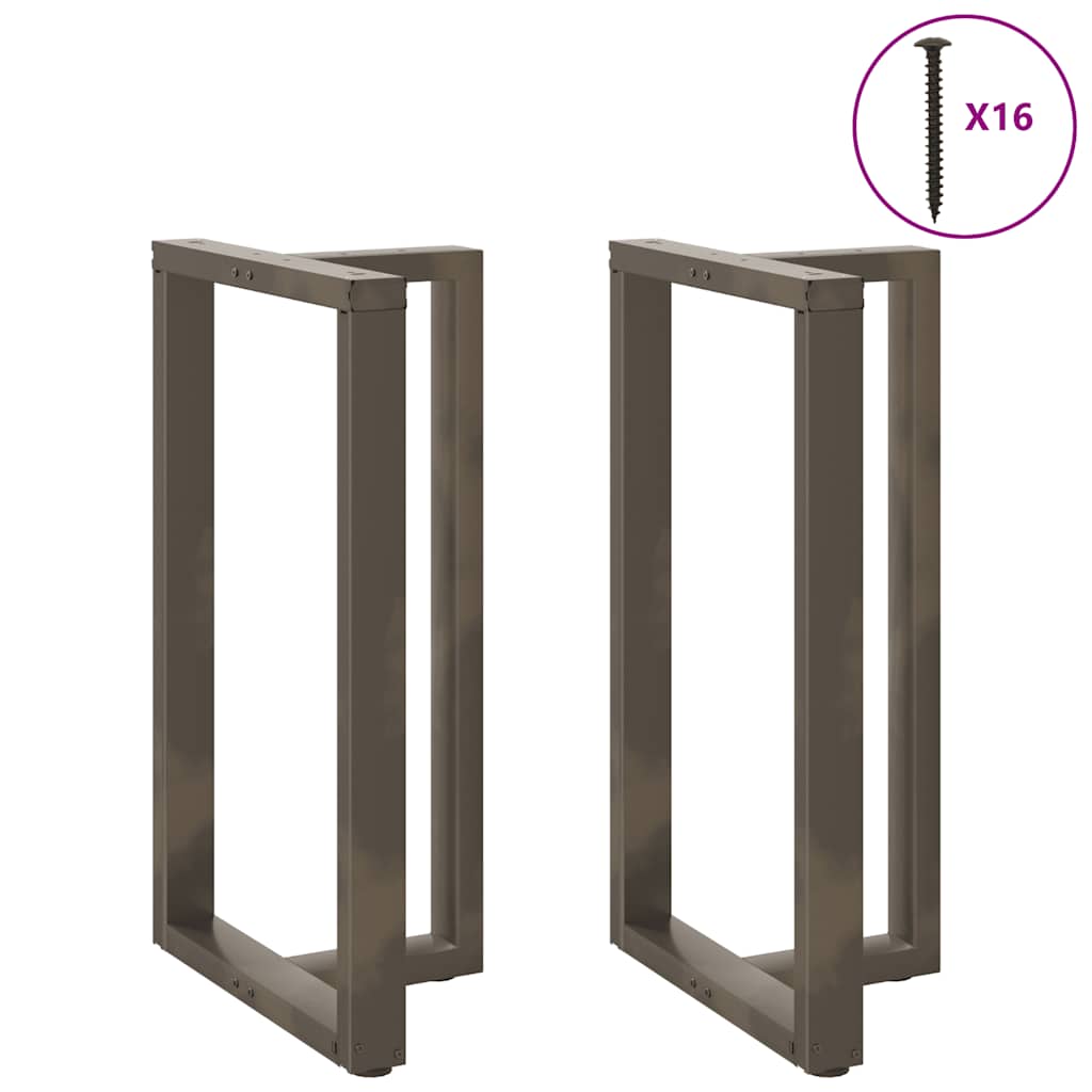 Noge za barski stol T-oblika 2 kom Crne 60x35x(100-101) cm Čelik
