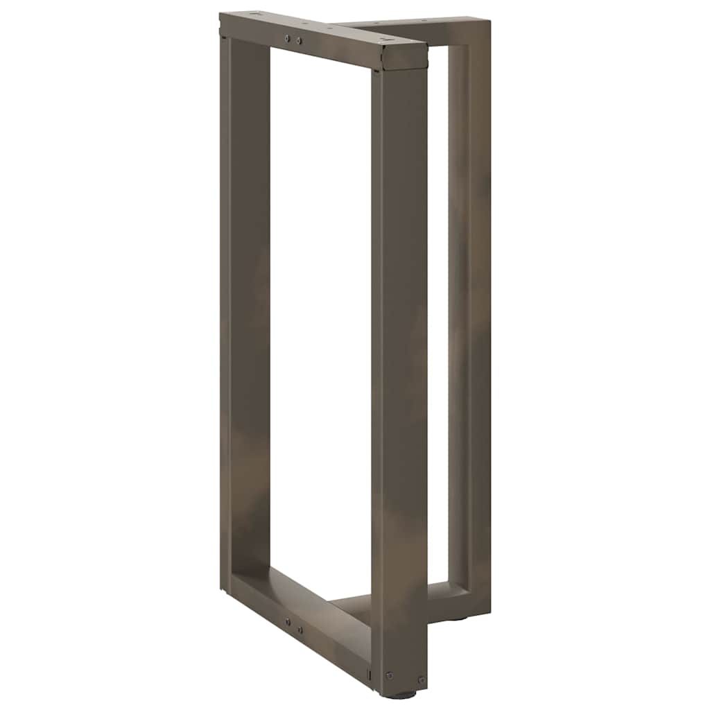 Noge za barski stol T-oblika 2 kom Crne 60x35x(100-101) cm Čelik
