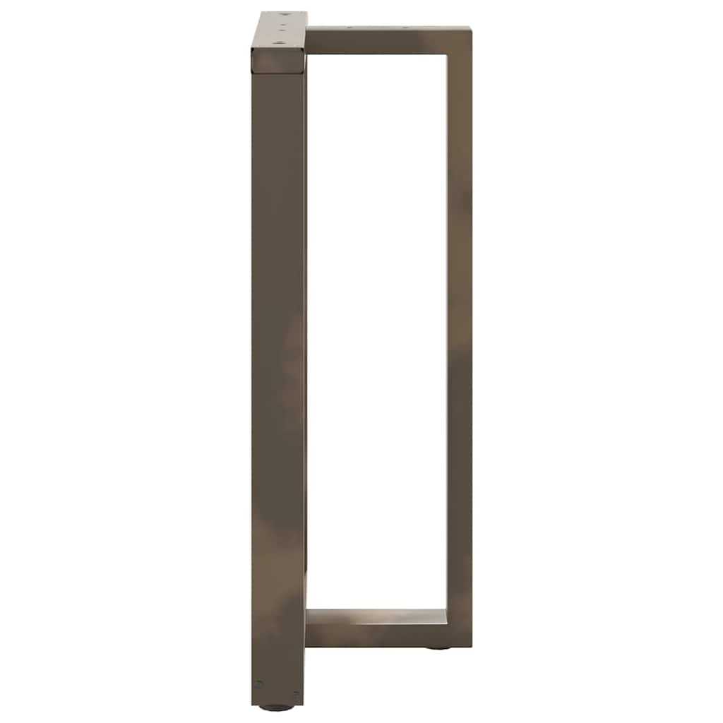 Noge za barski stol T-oblika 2 kom Crne 60x35x(100-101) cm Čelik