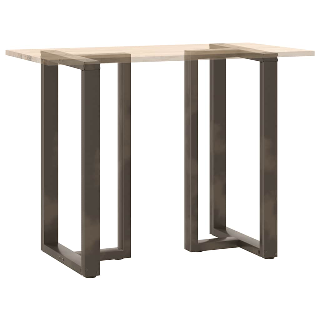 Noge za barski stol T-oblika 2 kom Crne 60x35x(100-101) cm Čelik