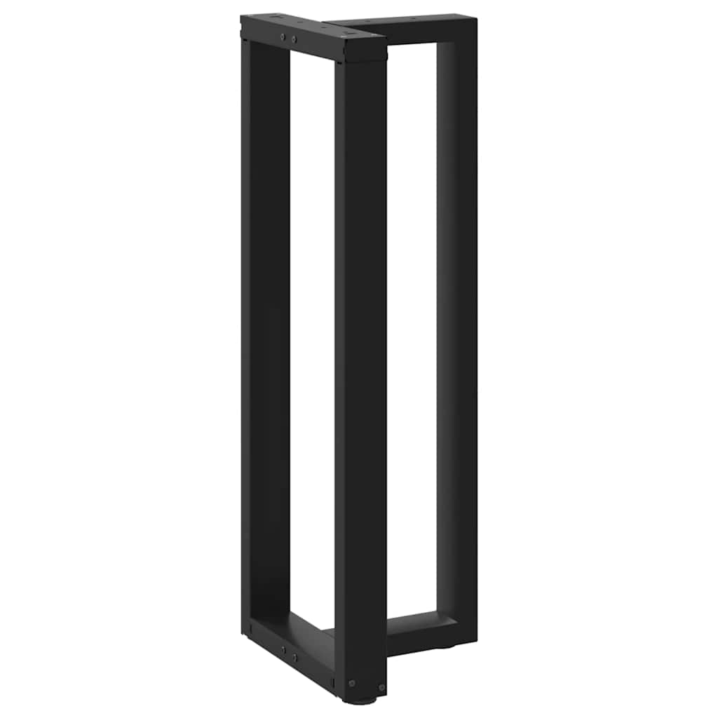 Noge za barski stol T-oblika 2 kom Crne 40x35x(110-111) cm Čelik