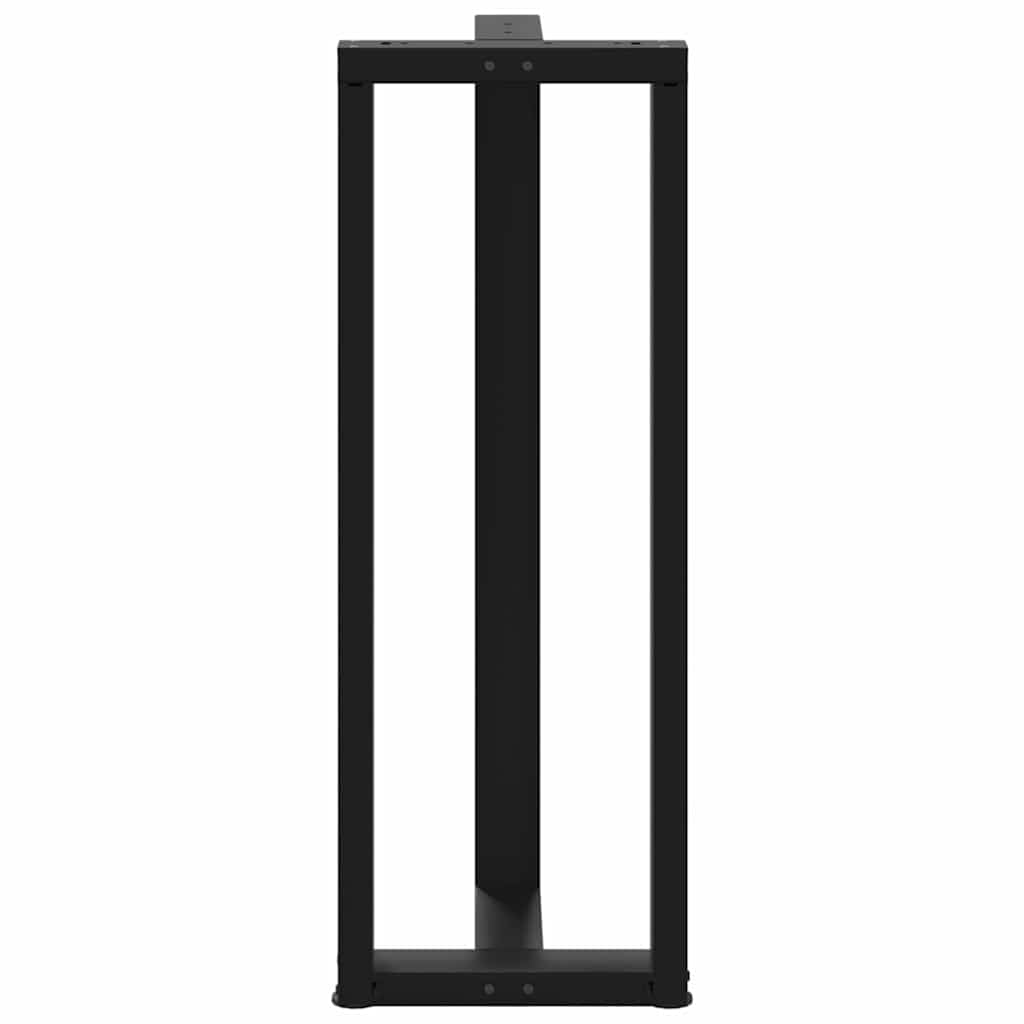 Noge za barski stol T-oblika 2 kom Crne 40x35x(110-111) cm Čelik