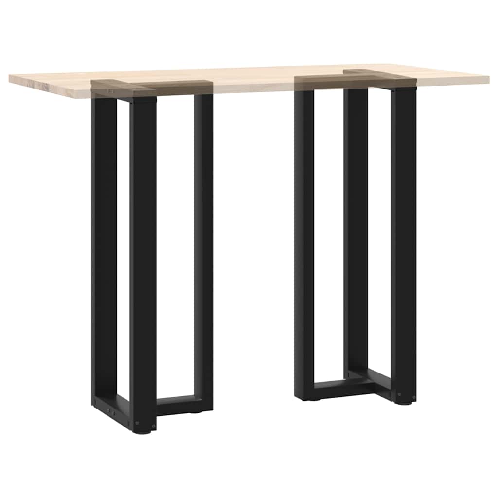 Noge za barski stol T-oblika 2 kom Crne 40x35x(110-111) cm Čelik
