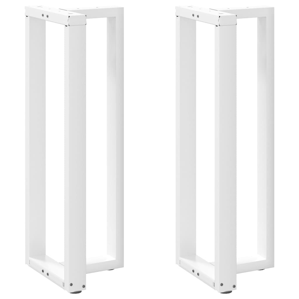 Noge za barski stol T-oblika 2 kom Bijele 40x35x(110-111) cm Čelik