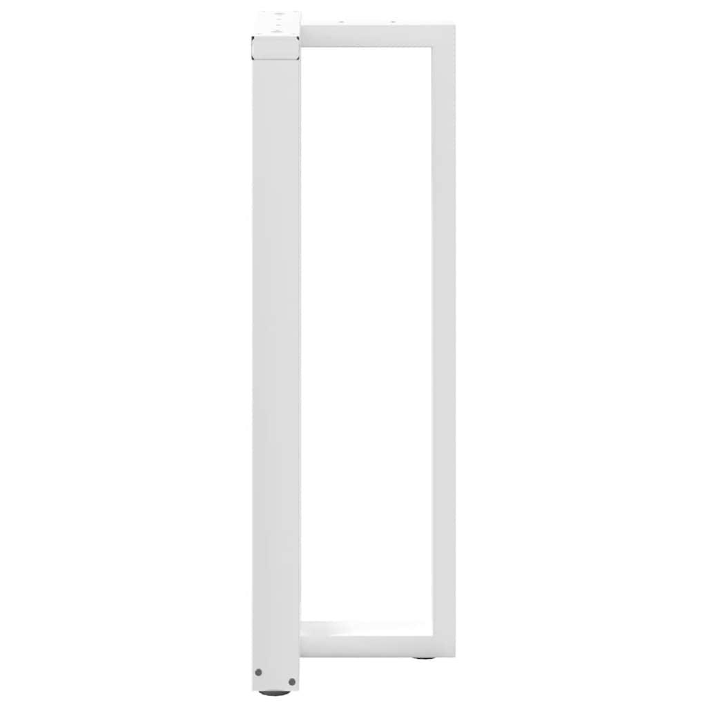 Noge za barski stol T-oblika 2 kom Bijele 40x35x(110-111) cm Čelik