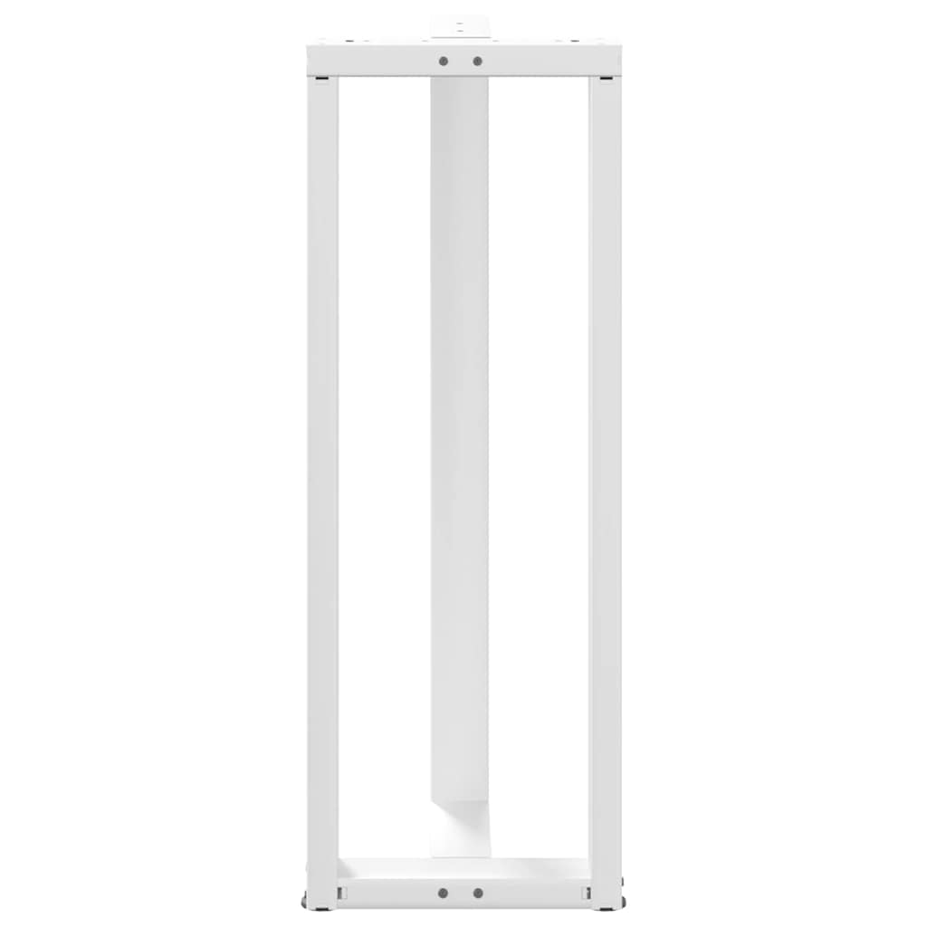 Noge za barski stol T-oblika 2 kom Bijele 40x35x(110-111) cm Čelik