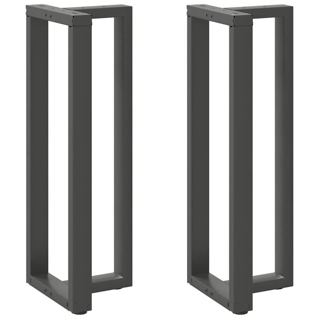 Noge za barski stol T-oblika 2 kom antracit 40x35x(110-111) cm čelik
