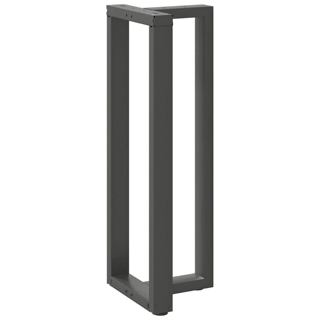 Noge za barski stol T-oblika 2 kom antracit 40x35x(110-111) cm čelik