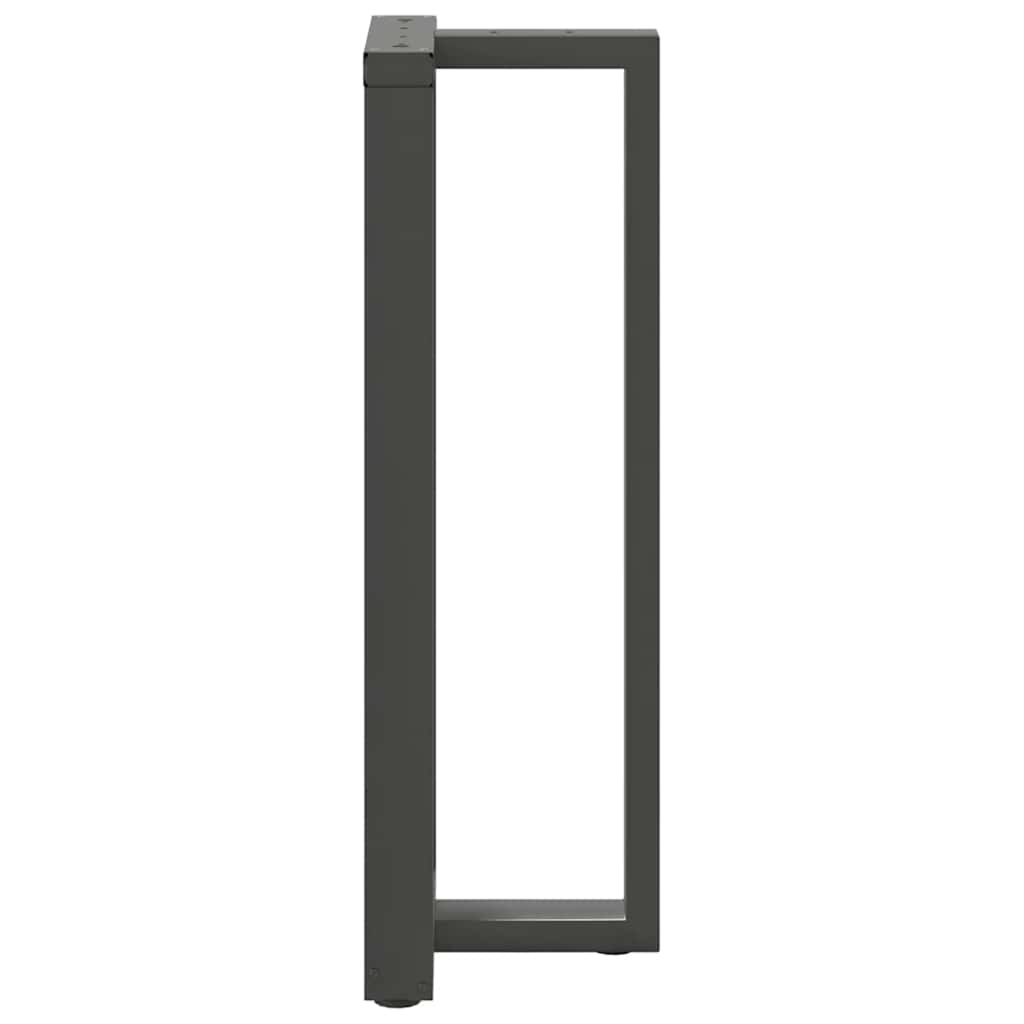Noge za barski stol T-oblika 2 kom antracit 40x35x(110-111) cm čelik