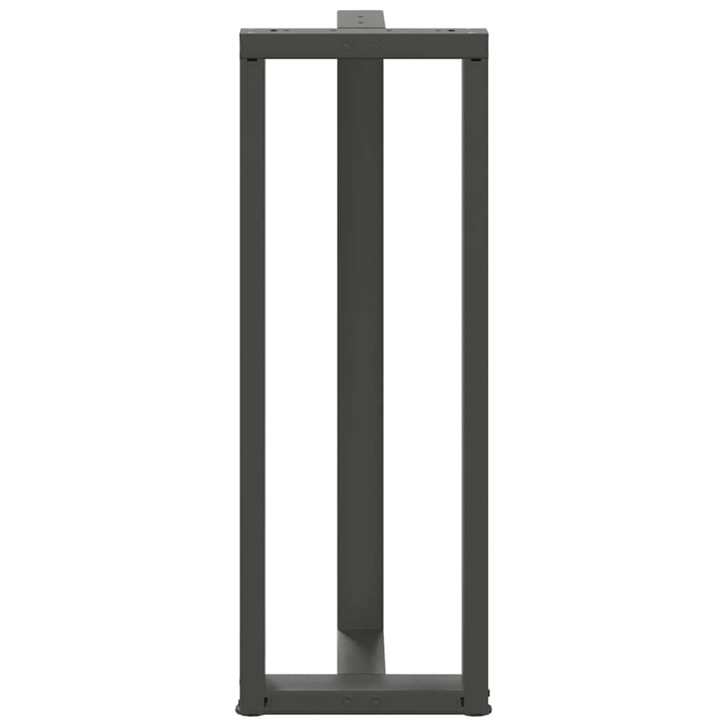 Noge za barski stol T-oblika 2 kom antracit 40x35x(110-111) cm čelik