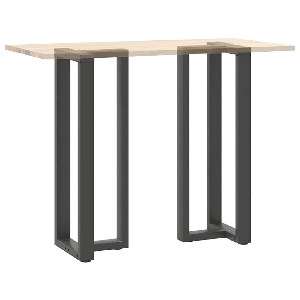 Noge za barski stol T-oblika 2 kom antracit 40x35x(110-111) cm čelik