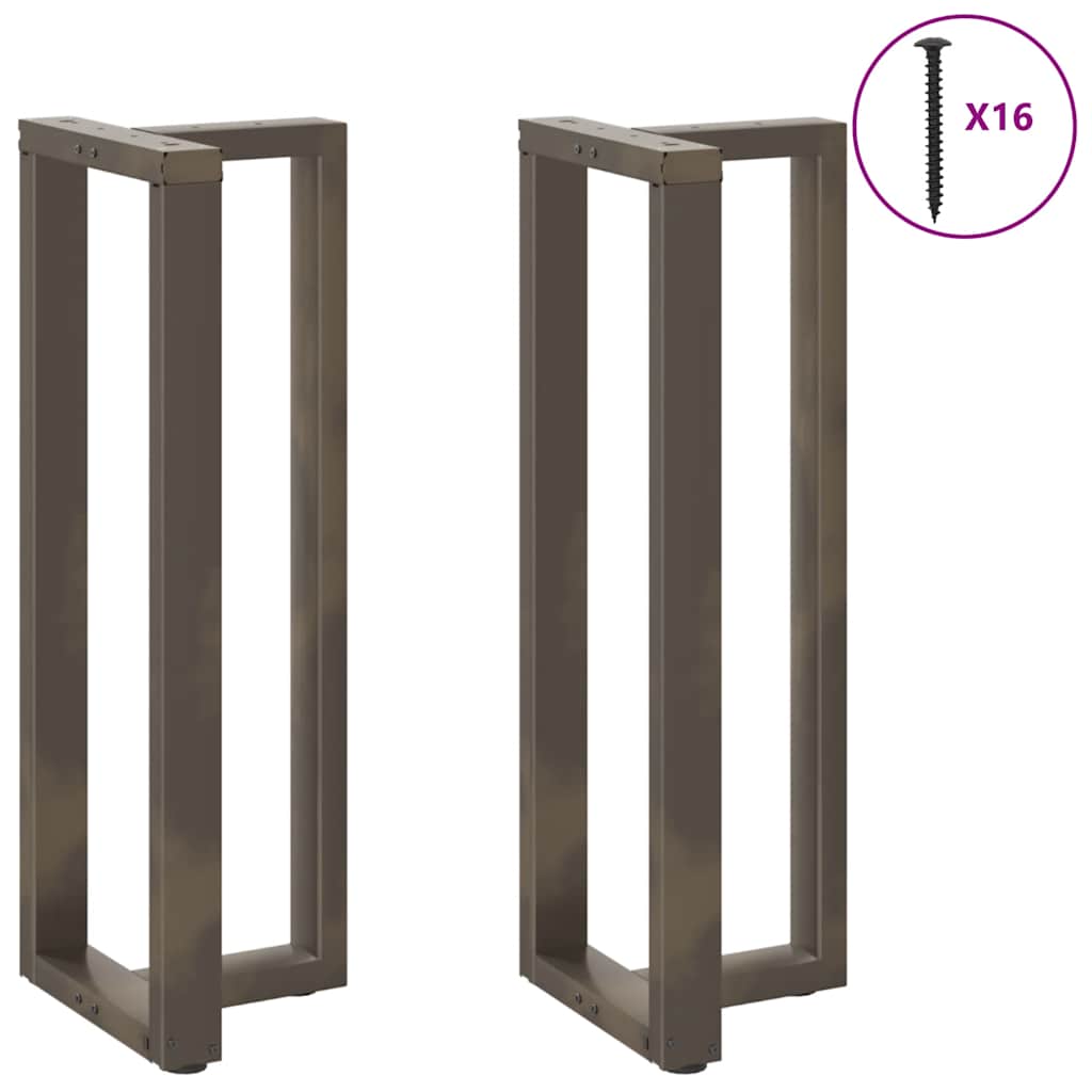 Noge za barski stol T-oblika 2 kom Crne 40x35x(110-111) cm Čelik