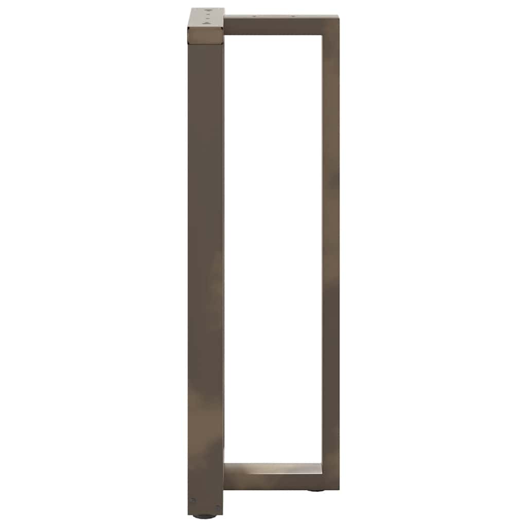Noge za barski stol T-oblika 2 kom Crne 40x35x(110-111) cm Čelik