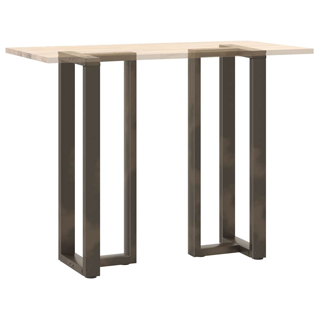 Noge za barski stol T-oblika 2 kom Crne 40x35x(110-111) cm Čelik