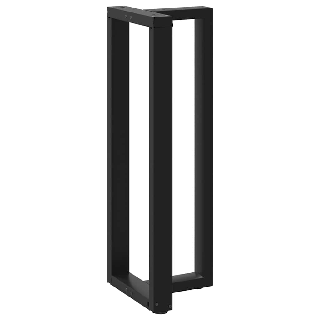Noge za barski stol T-oblika 2 kom Crne 50x35x(110-111) cm Čelik