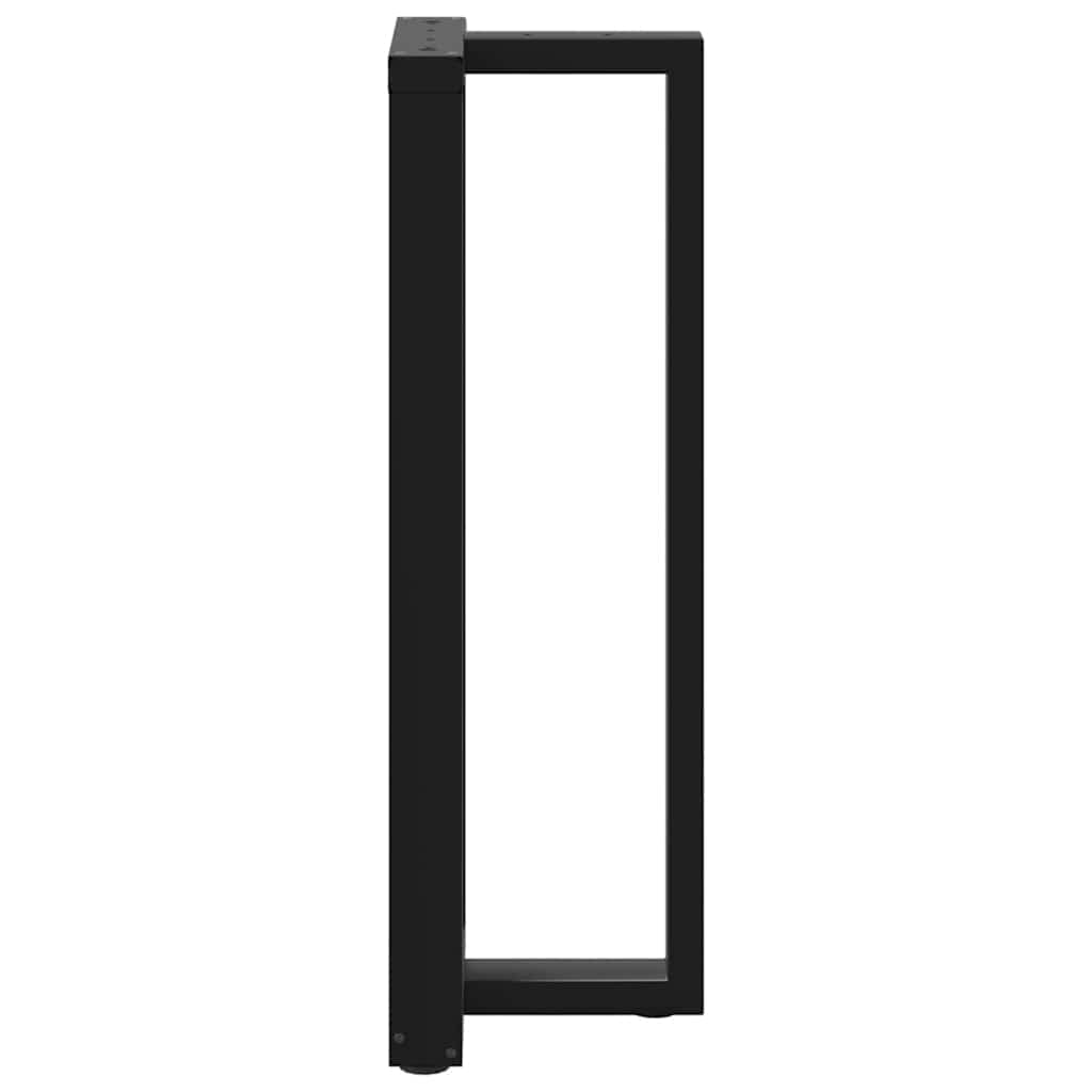 Noge za barski stol T-oblika 2 kom Crne 50x35x(110-111) cm Čelik