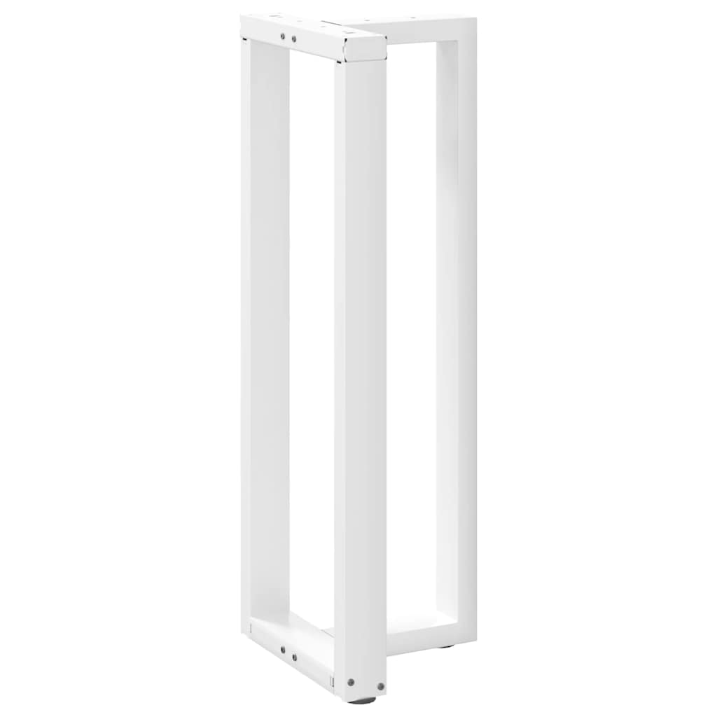Noge za barski stol T-oblika 2 kom Bijele 50x35x(110-111) cm Čelik