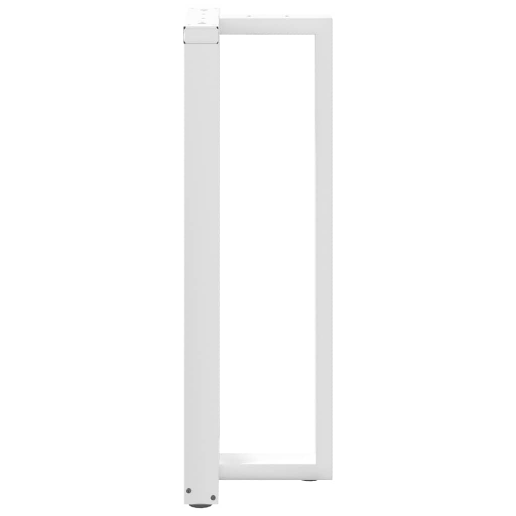 Noge za barski stol T-oblika 2 kom Bijele 50x35x(110-111) cm Čelik