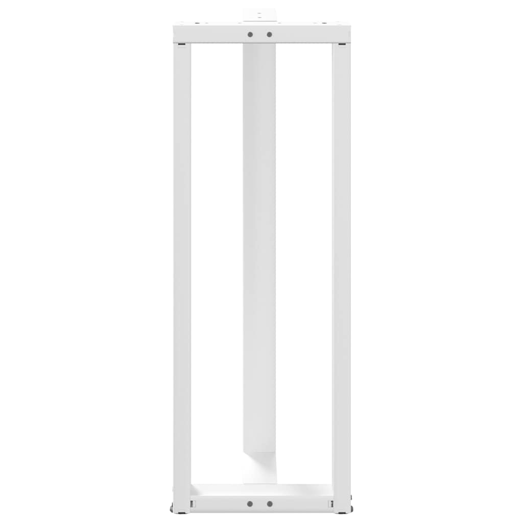 Noge za barski stol T-oblika 2 kom Bijele 50x35x(110-111) cm Čelik