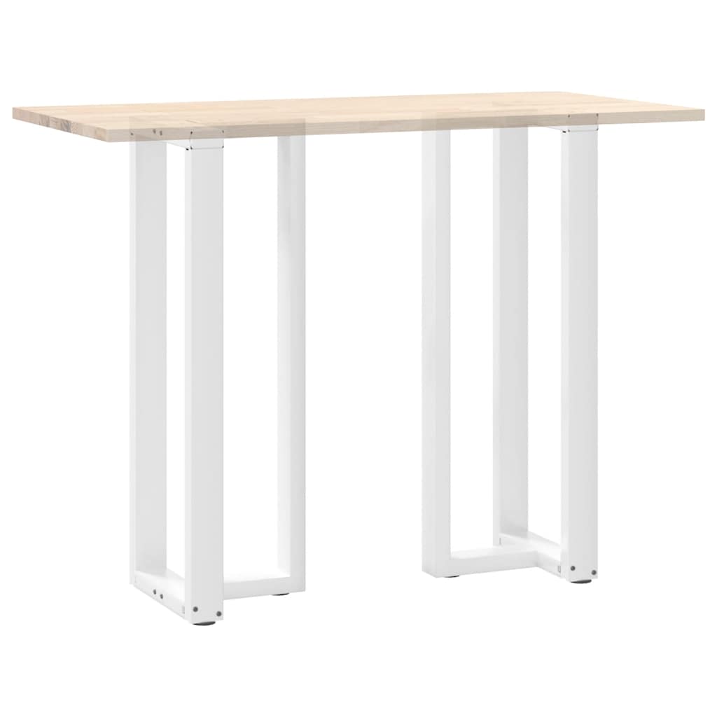 Noge za barski stol T-oblika 2 kom Bijele 50x35x(110-111) cm Čelik